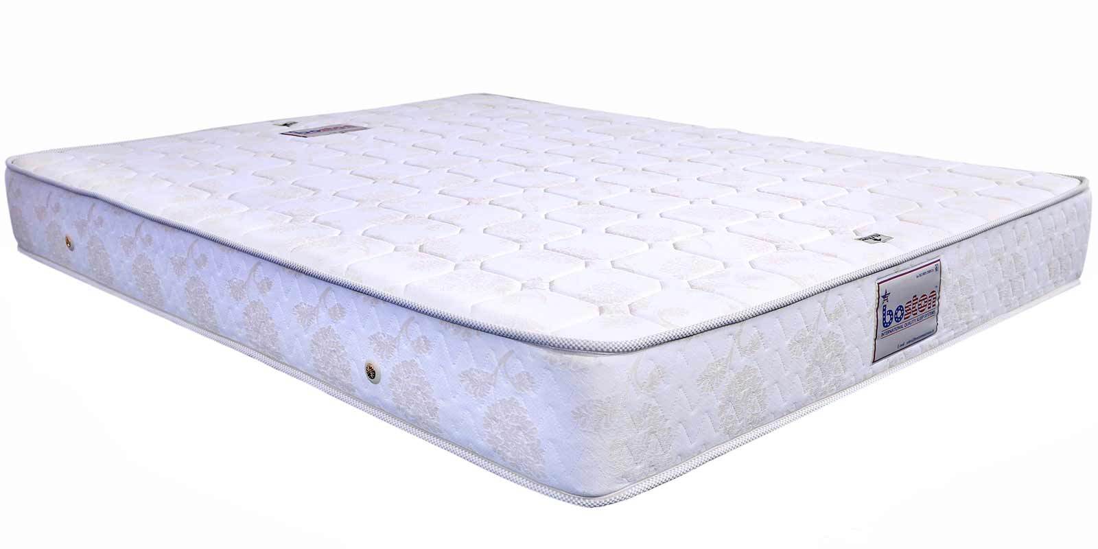 8 Inches Thick Bonnel Spring Mattress in Off-White Colour
