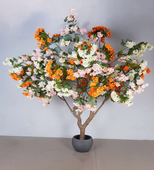 8.2Ft Artificial Large Begonia Tree Plant with Pot