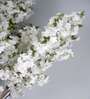 8.2Ft Artificial White Cherry Blossom Tree Plant with Pot
