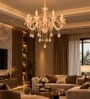 8 Arm Crystal & Glass Luxury Chandelier