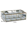 Gold Metal & Glass 8 Compartment Organiser Decorative Box