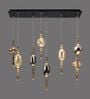 8 Hanging Modern Artistic Glass Pendant Chandelier