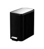8 Litre Black Stainless Steel Dustbin