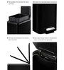 8 Litre Black Stainless Steel Dustbin