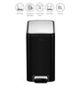 8 Litre Black Stainless Steel Dustbin