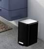 8 Litre Black Stainless Steel Dustbin