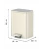 8 Litre Bronze Copper Stainless Steel Dustbin