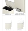 8 Litre Bronze Copper Stainless Steel Dustbin