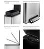 8 Litre Metallic Stainless Steel Dustbin