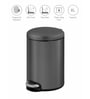 8 Litre Titanium Grey Stainless Steel Dustbin