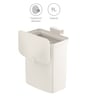 8 Litre White Stainless Steel Dustbin