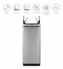8 Litre White Stainless Steel Dustbin