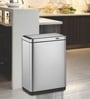 8 Litre White Stainless Steel Dustbin