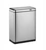 8 Litre White Stainless Steel Dustbin