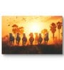 8 Running Horses Canvas Painting