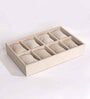 Cream 8 Slot Watch Tray