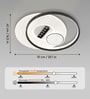 80W Multi-Ring LED Ceiling Chandelier with 3 Light Modes