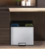 9+9+9 Litre Metallic Stainless Steel Dustbin