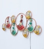 9 Circle Dolls Multicolour Metal Wall Art With LED