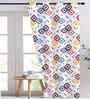 Multicolor Cotton Geometric 9ft Long Door Curtain (1 Pc)