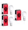 9 W Standard B22 LED Bulb (White, Pack of 3)