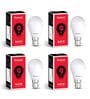 9 W Standard B22 LED Bulb (White, Pack of 4)