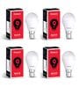 9 W Standard B22 LED Bulb (White, Pack of 4)