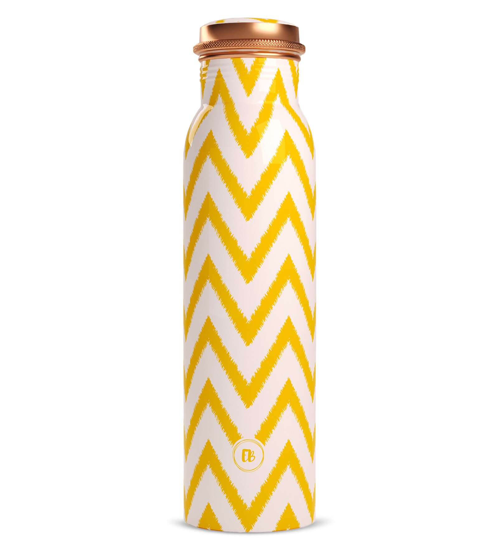 Zigzag  900ml Pure Copper  Copper Bottle