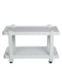 Hugo-Rover Coffee Table Set (4 Chairs + 1 Table) in White Colour