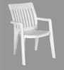 Hugo-Rover Coffee Table Set (4 Chairs + 1 Table) in White Colour