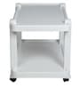 Hugo-Rover Coffee Table Set (4 Chairs + 1 Table) in White Colour