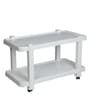 Hugo-Rover Coffee Table Set (4 Chairs + 1 Table) in White Colour