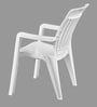 Hugo-Rover Coffee Table Set (4 Chairs + 1 Table) in White Colour