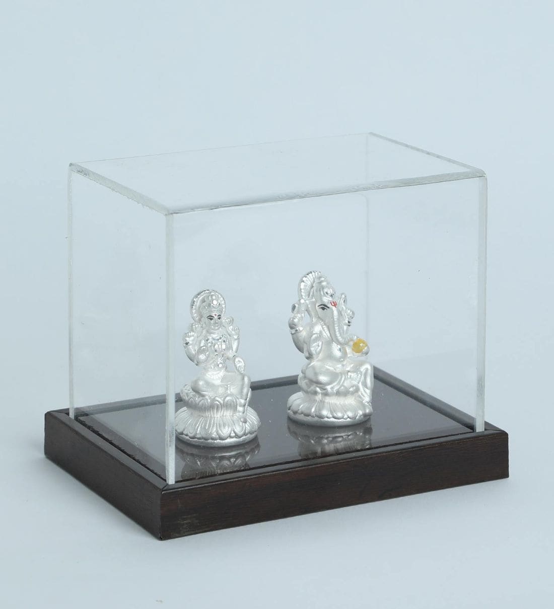 Buy 999 Pure Silver Ganesh Laxmi Idols by Krysaliis Solid Silver Online