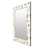 White MDF Contemporary Wall Mirror