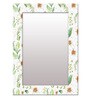 White MDF Contemporary Wall Mirror