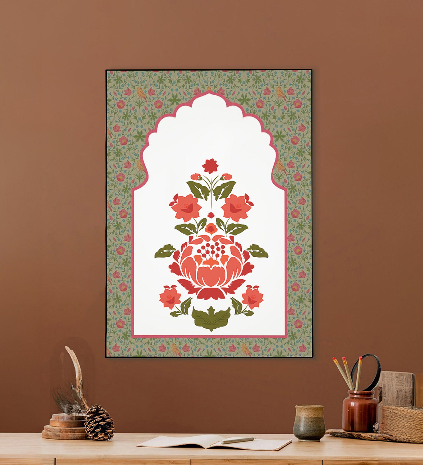 A Royal Menagerie Of Blooms Wall Art Print