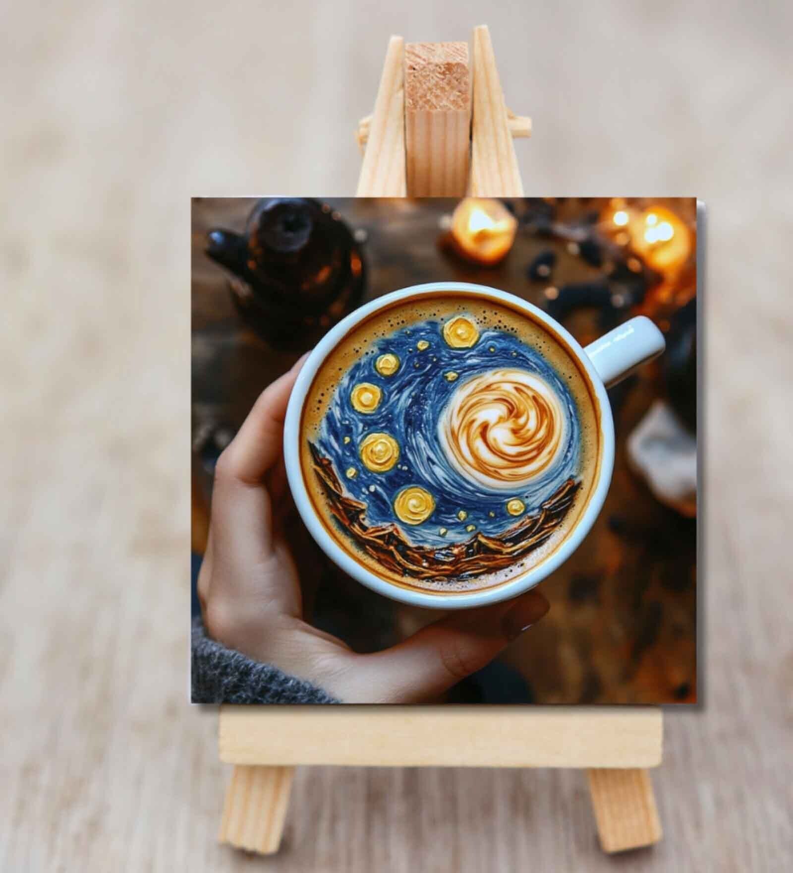 A Starry Sip Mini Canvas Frame