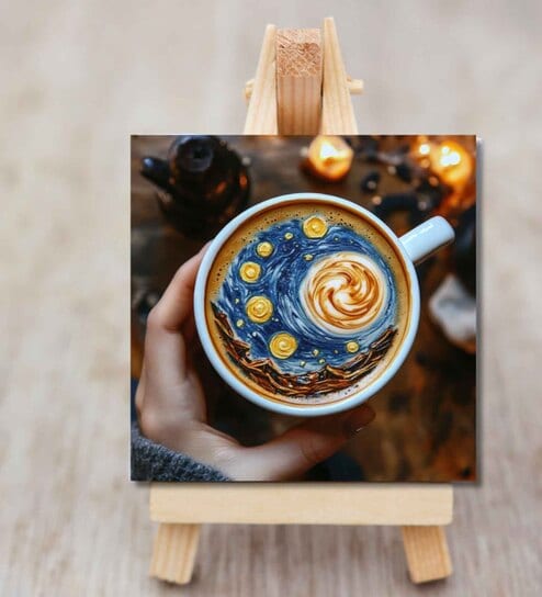 A Starry Sip Mini Canvas Frame