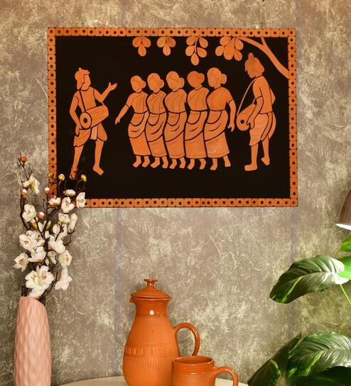 A Tribute To The Tribal Brown Terracotta Showpiece