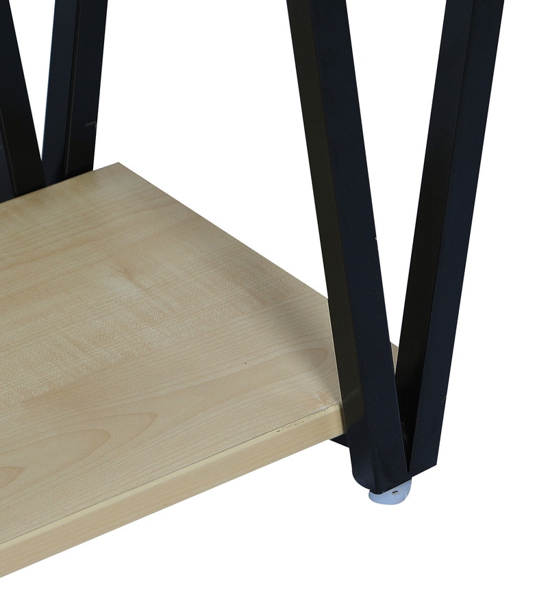 Buy AV Bookshelf in Black Finish by Fullstock Online Contemporary Book Shelves Book Shelves