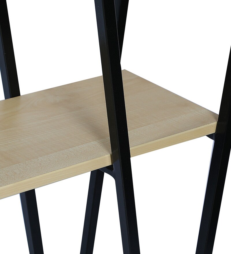 Buy AV Bookshelf in Black Finish by Fullstock Online Contemporary Book Shelves Book Shelves