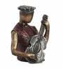 A Man With Hat & Guitar Polyresin Figurine
