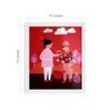 A Woman Loves And Helps Poor People Handmade Acrylic Paint On Canvas Unframed