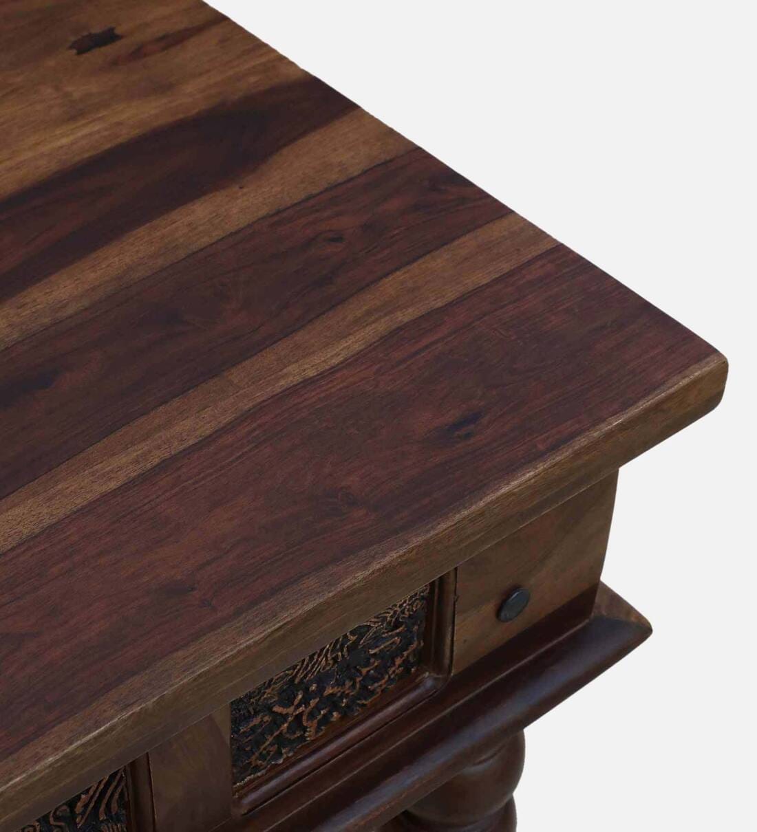 Buy Aakrit Sheesham Wood 4 Seater Dining Table In Provincial Teak