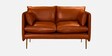 Aara Leather Two Seater Sofa in Tan Colour