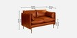 Aara Leather Two Seater Sofa in Tan Colour