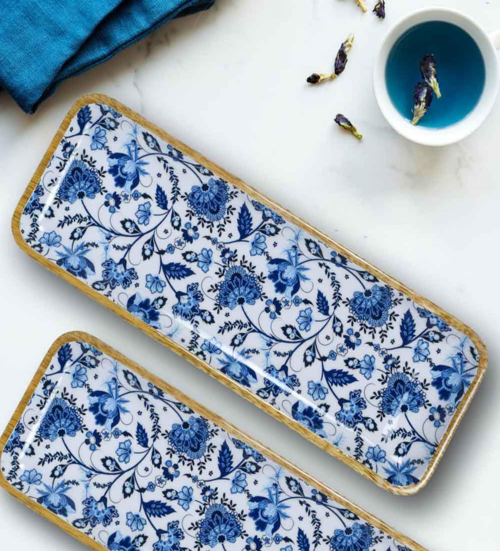 Aachman Oval Brown 18 Inch Wood Appetizer Platter