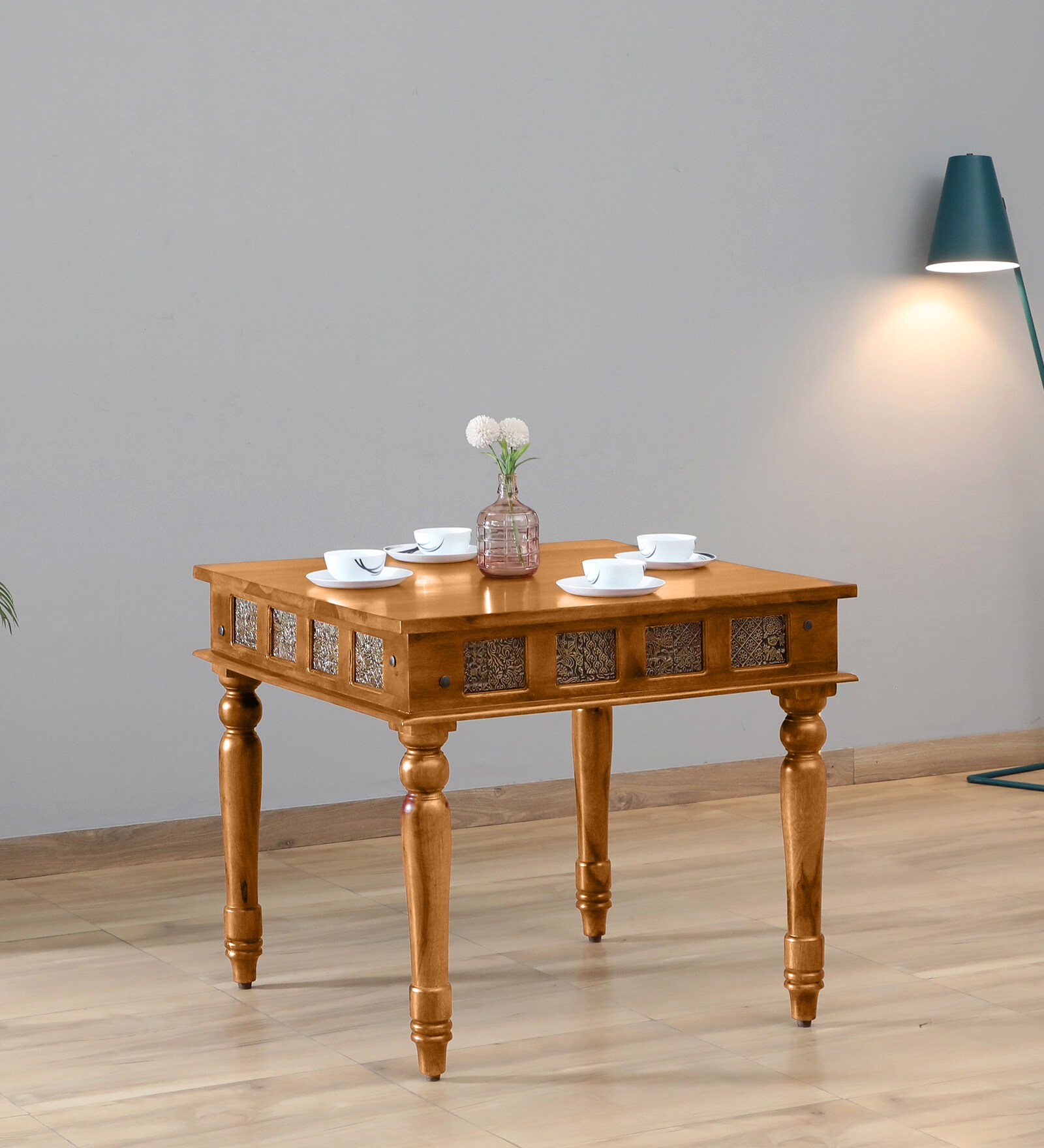 Buy Aakrit Sheesham Wood 4 Seater Dining Table In Scratch Resistant ...