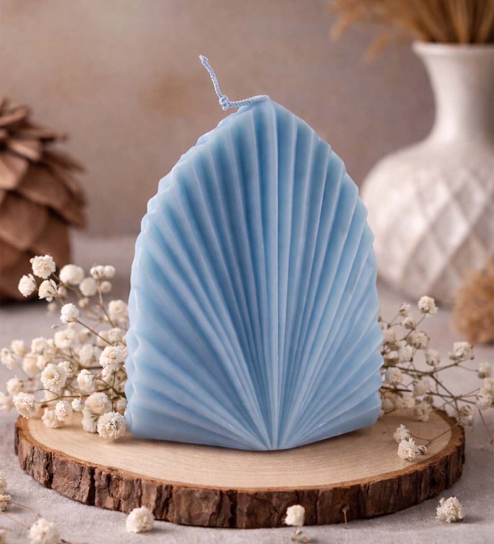 Blue Shell Shape Aromatic Candle